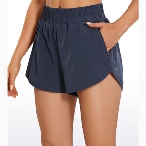 CRZ Yoga Navy Blue Athletic Shorts